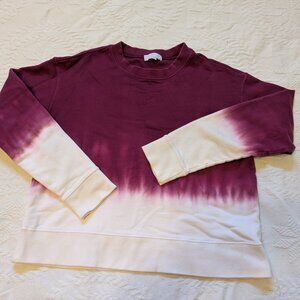 Ten Sixty Sherman Tie Dye Ombre Sweatshirt Crew 100% Cotton